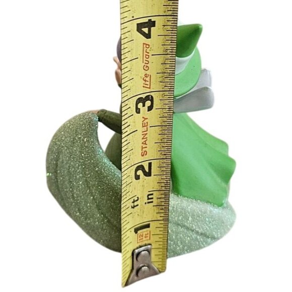 Disney Sleeping Beauty Fairy Godmother Fauna Porcelain Figurine Green Sparkle 4" - Picture 2 of 7